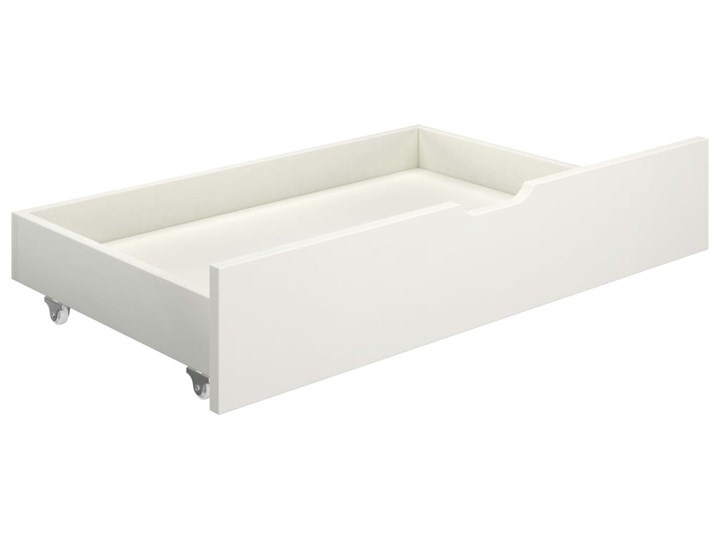 vidaXL Rama łóżka z 2 szufladami, ciemnoszara, lite drewno, 90x200 cm Łóżko drewniane Pojemnik na pościel Z pojemnikiem Kategoria Łóżka do sypialni