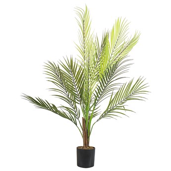 Beliani Sztuczna roślina doniczkowa zielona materiał syntetyczny 83 cm palma areka w doniczce dekoracja do wnętrz
