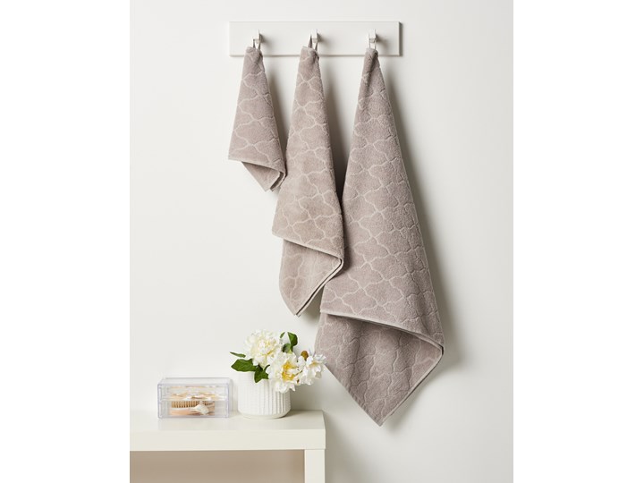 Sinsay - Ręcznik bawełniany - Jasny szary Łazienkowe Kategoria Ręczniki Bawełna Kolor Beżowy