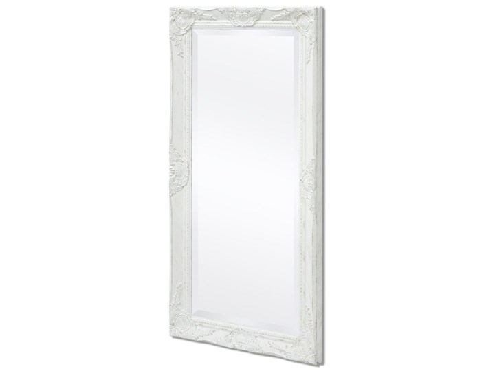vidaXL Lustro ścienne w stylu barokowym, 100x50 cm, białe Prostokątne Lustro z ramą Pomieszczenie Salon