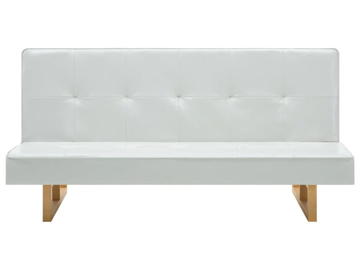 vidaXL Kanapa rozkładana, tapicerowana sztuczną skórą, biała Stała konstrukcja Głębokość 81 cm Kategoria Sofy i kanapy Szerokość 157 cm Głębokość 95 cm Pomieszczenie Salon