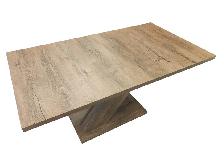 STÓŁ NR 26 LAMINAT X PROSTOKĄT NOGI IKS Metal Drewno Średnica