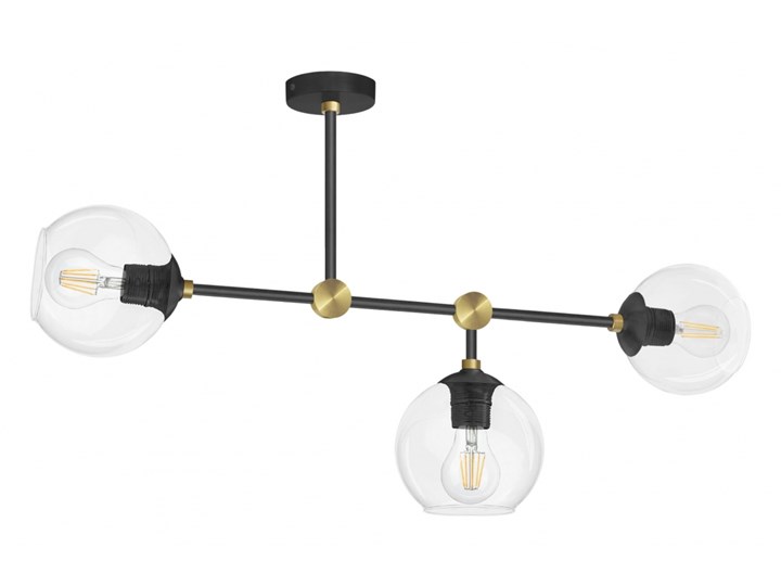 Lampa sufitowa 3 kule przeźroczyste GRT-S3D
