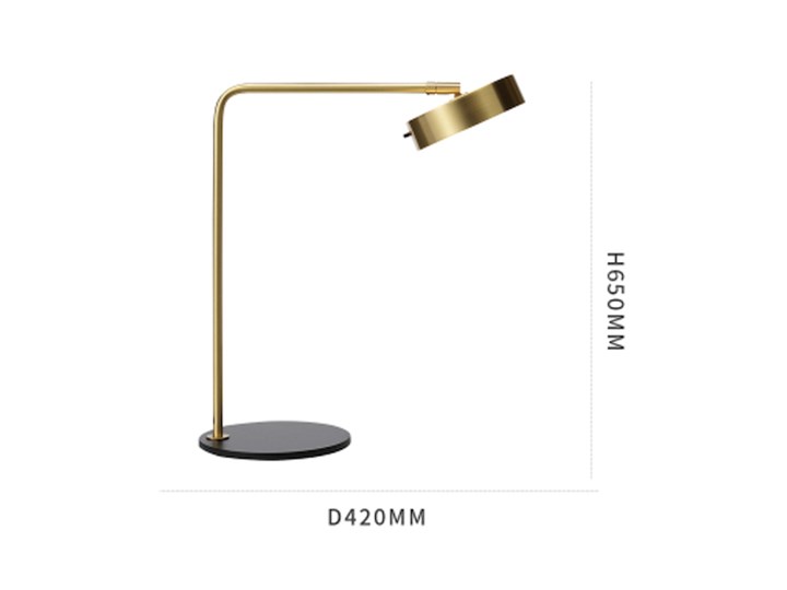 Spotto T - lampka stołowa LED na biurko Lampa LED Metal Funkcje Lampa LED Wysokość 65 cm Lampa z kloszem Tworzywo sztuczne Lampa biurkowa Szkło Kategoria Lampy stołowe