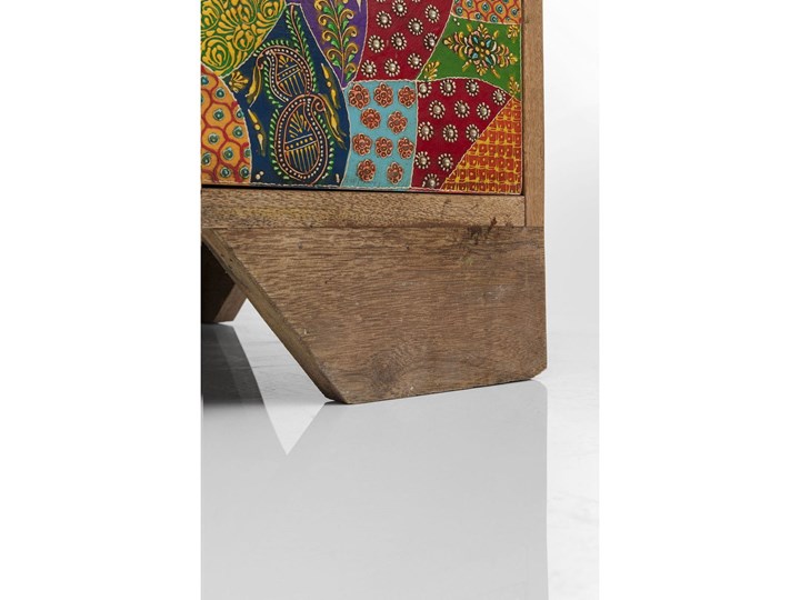 Komoda drewniana kolorowa z szufladami 118x40 cm Drewno Wysokość 118 cm Szerokość 110 cm Płyta MDF Szerokość 118 cm Pomieszczenie Sypialnia