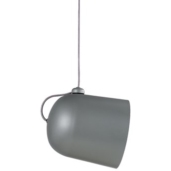 SELSEY Lampa wisząca Angle 24,5 cm szary metalowy klosz