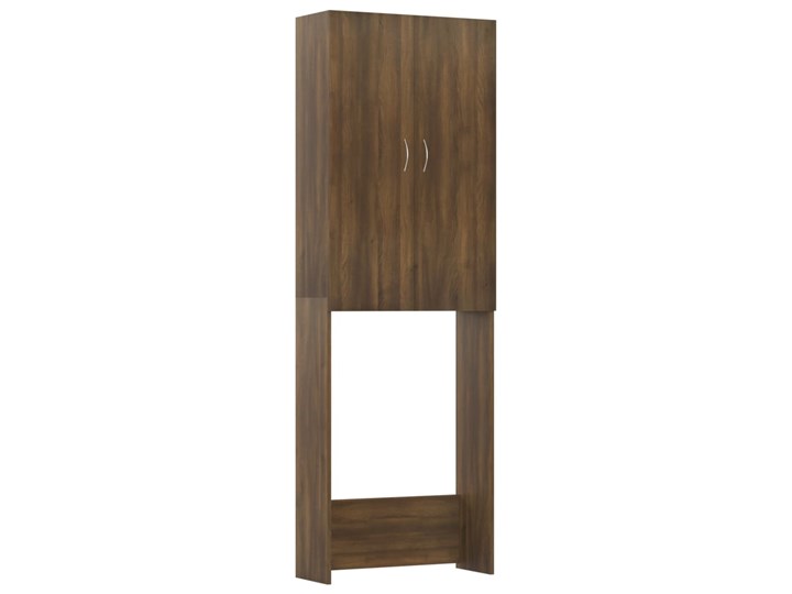 vidaXL Szafka na pralkę, brązowy dąb, 64 x 25,5 x 190 cm Głębokość 26 cm Pionowe Płyta MDF Szerokość 64 cm Drewno Płyta stolarska Stojące Szafka nad pralkę Kategoria Szafki stojące