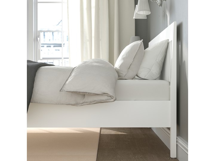 IKEA IDANÄS Zestaw mebli do sypialni 4 szt, Biały, 140x200 cm Pomieszczenie Sypialnia