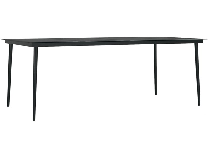 vidaXL 7-częściowy zestaw mebli ogrodowych, czarny Aluminium Liczba miejsc Sześcioosobowy Rattan Zestawy obiadowe Stal Stoły z krzesłami Zawartość zestawu Stół