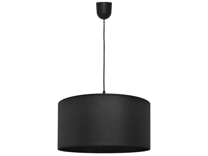Żyrandol na lince ALBA 1xE27/60W/230V śr. 40 cm czarny Pomieszczenie Sypialnia Tkanina Tworzywo sztuczne Lampa z abażurem Kategoria Lampy wiszące