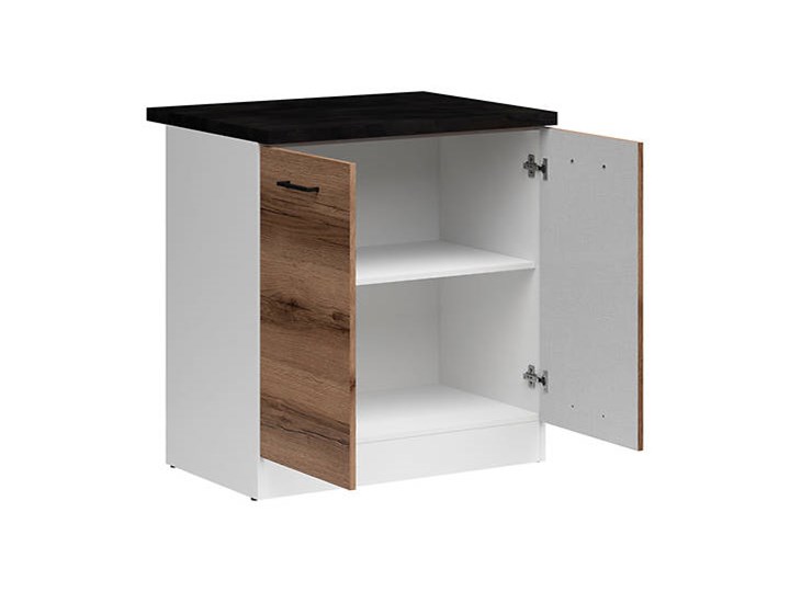 Szafka dolna Junona Line dąb delano ciemny Płyta MDF Metal Drewno Kategoria Szafki kuchenne