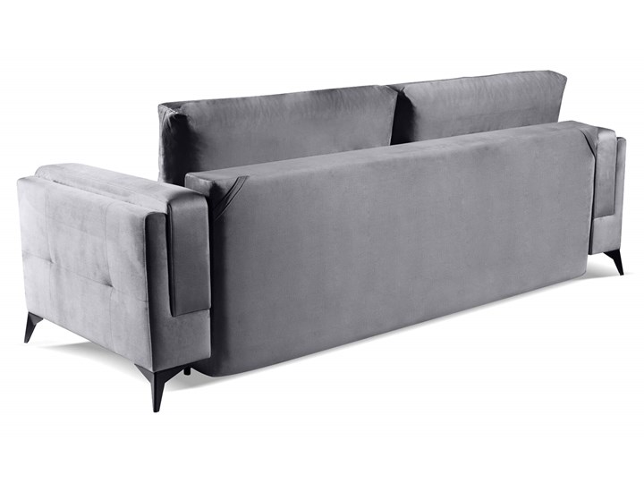 Sofa z funkcją spania POTENZA Szerokość 230 cm Głębokość 97 cm Kolor Szary Materiał obicia Tkanina