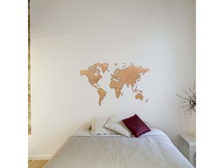 MiMi Innovations Ścienna mapa świata Luxury, puzzle, brąz, 150x90 cm Kategoria Dekor ścienny