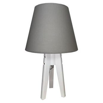 Lampa stołowa CONE 1xE27/60W/230V biały/szary