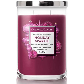 Colonial Candle Classic sojowa świeca zapachowa w szkle typu tumbler 11 oz 311 g - Holiday Sparkle