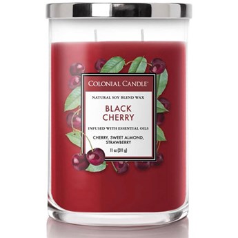 Colonial Candle Classic sojowa świeca zapachowa w szkle typu tumbler 11 oz 311 g - Black Cherry