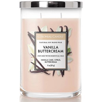Colonial Candle Classic sojowa świeca zapachowa w szkle typu tumbler 11 oz 311 g - Vanilla Buttercream