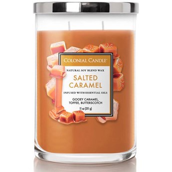 Colonial Candle Classic sojowa świeca zapachowa w szkle typu tumbler 11 oz 311 g - Salted Caramel
