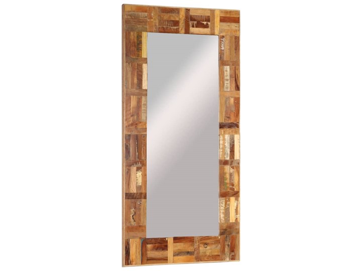 vidaXL Lustro ścienne w ramie z odzyskanego drewna, 60 x 110 cm Kategoria Lustra Prostokątne Lustro z ramą Pomieszczenie Garderoba