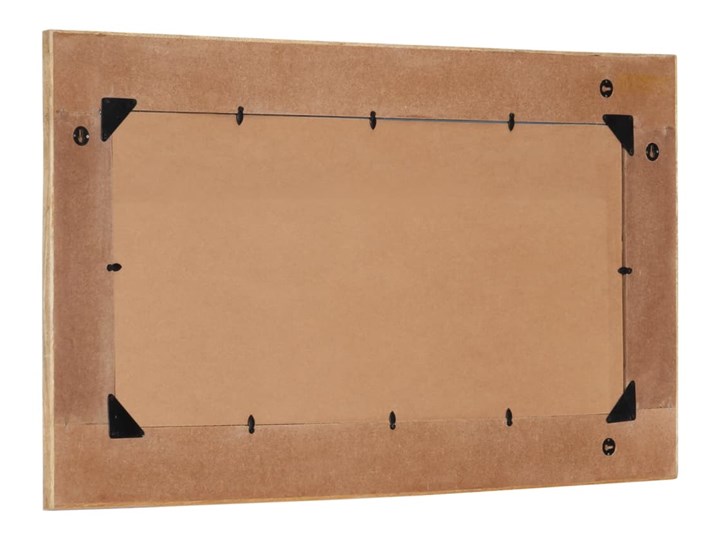 vidaXL Lustro ścienne w ramie z odzyskanego drewna, 60 x 110 cm Lustro z ramą Prostokątne Pomieszczenie Sypialnia