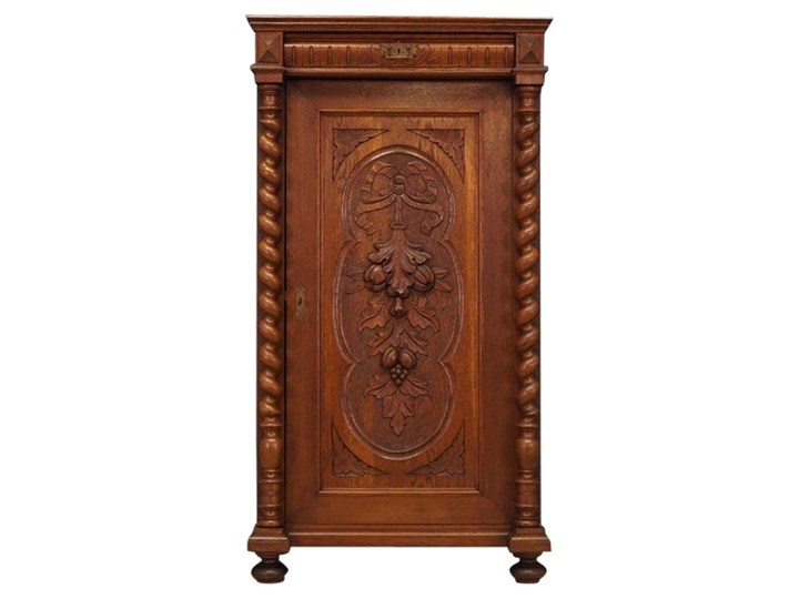 Szafa dębowa, duński design, lata 60, produkcja: Dania Styl Skandynawski Szerokość 83 cm Głębokość 48 cm Drewno Kategoria Szafy do garderoby