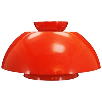 Lampa wisząca czerwona, duński design, lata 70