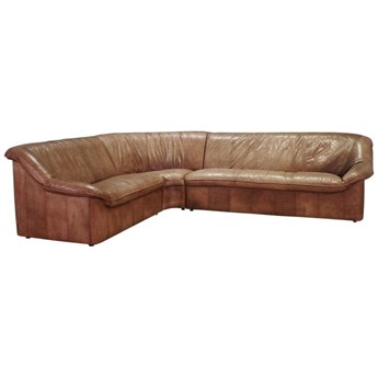 Sofa skórzana, duński design, lata 70