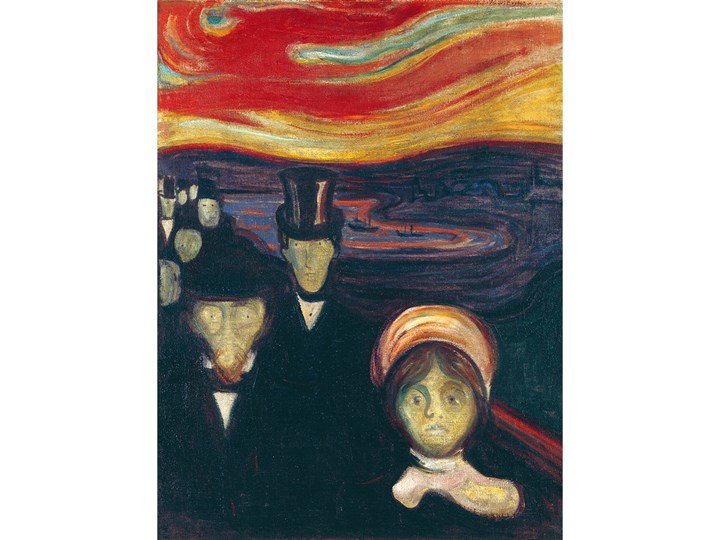 Reprodukcja obrazu Edvarda Muncha - Anxiety, 60x80 cm Szerokość 60 cm Kategoria Obrazy