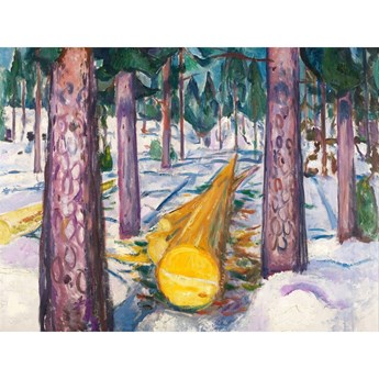 Reprodukcja obrazu Edvarda Muncha - The Yellow Log, 60x45 cm