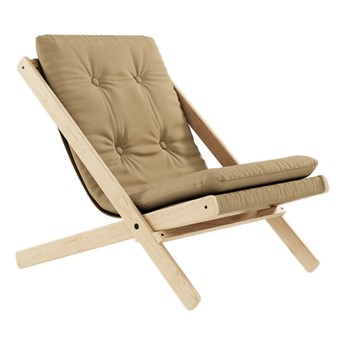 Fotel rozkładany Karup Design Boogie Raw/Wheat Beige