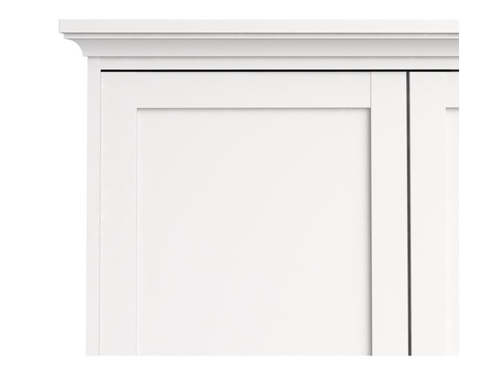 Biała szafa Tvilum Paris, 181 x 200,6 cm Wysokość 201 cm Szerokość 182 cm Głębokość 60,5 cm Kolor Biały