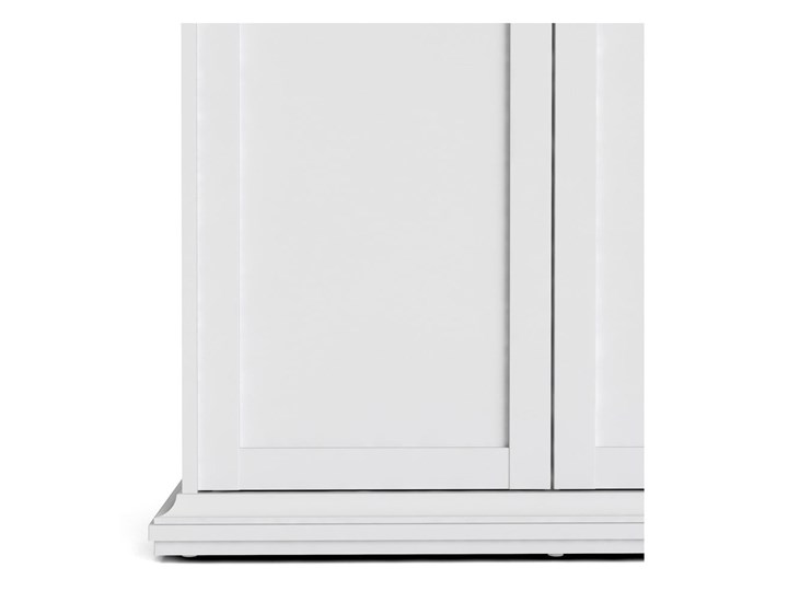 Biała szafa Tvilum Paris, 181 x 200,6 cm Wysokość 201 cm Głębokość 60,5 cm Szerokość 182 cm Kolor Biały