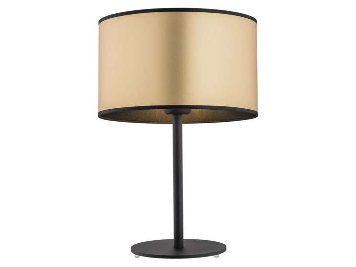 Argon 4297 - Lampa stołowa KARIN 1xE27/15W/230V mosiądz/czarny Wysokość 44 cm Kategoria Lampy stołowe Metal Tkanina Kolor Złoty