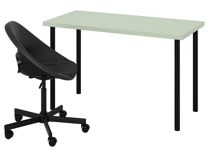 IKEA LAGKAPTEN Biurko i krzesło, jasnozielony/ciemnoszary czarny Kategoria Zestawy mebli do sypialni Kolor Biały