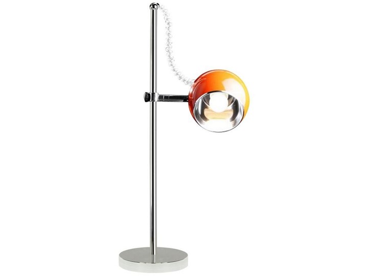 Kokoon Design - Lampa biurkowa Moon - pomarańczowa Lampa z kloszem Chrom Stal Kolor Pomarańczowy