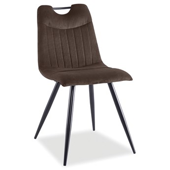 Krzesło tapicerowane tkaniną sztruksową Orfe Sztruks