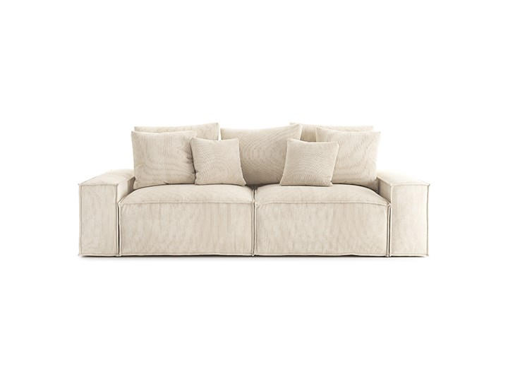Sofa Loft 3-osobowa, Alabaster Szerokość 242 cm Głębokość 121 cm Stała konstrukcja Kolor Beżowy