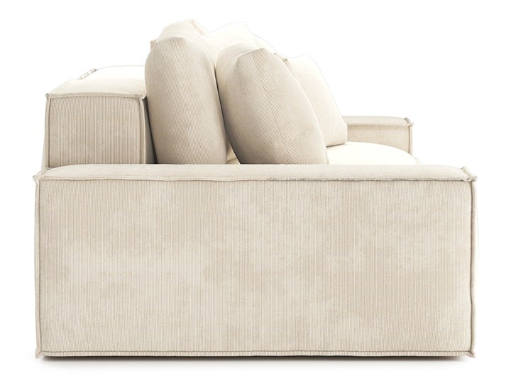 Sofa Loft 3-osobowa, Alabaster Głębokość 121 cm Szerokość 242 cm Stała konstrukcja Boki Z bokami Styl Industrialny