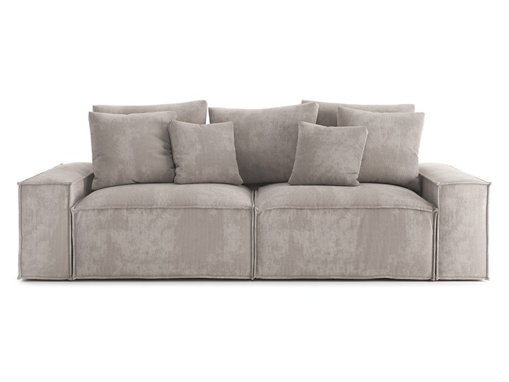 Sofa Loft 3-osobowa, Tufa Głębokość 121 cm Szerokość 242 cm Stała konstrukcja Boki Z bokami