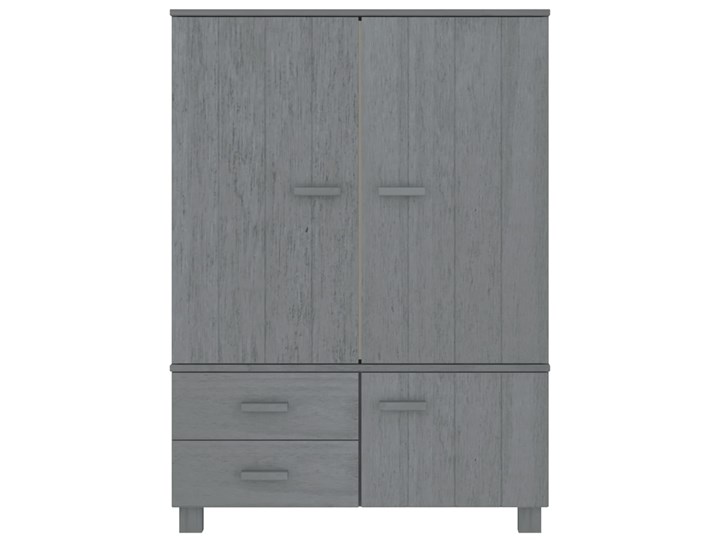 vidaXL Szafa garderobiana, ciemnoszara, 99x45x137 cm, drewno sosnowe Płyta laminowana Głębokość 42 cm Płyta MDF Głębokość 45 cm Szerokość 99 cm Pomieszczenie Garderoba Kategoria Szafy do garderoby
