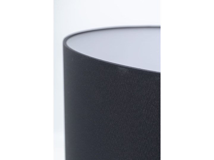 Lampa stołowa Merina Ø36x62 cm żółta - abażur czarny Lampa z abażurem Kolor Żółty