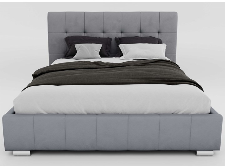 Łóżko tapicerowane 160x200 LB-150 szary welur Tkanina Łóżko pikowane Kategoria Łóżka do sypialni