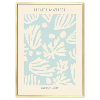 HENRI MATISSE - THE CUT OUTS obraz w złotej ramie, 53x73 cm