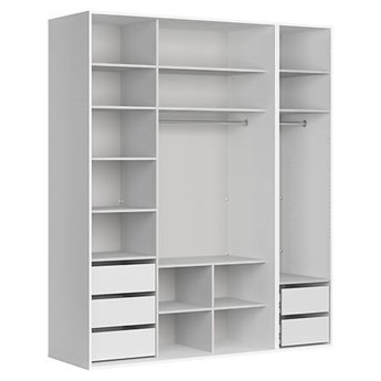 Flex szafa otwarta 200 cm garderoba biała
