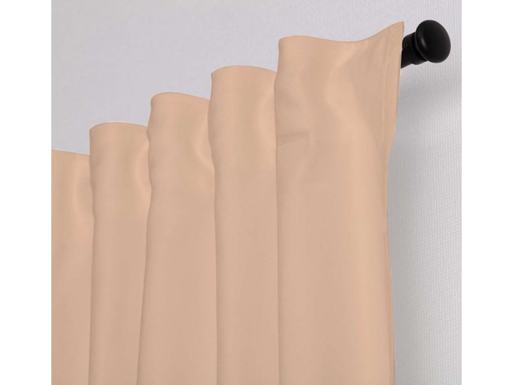 Zasłona BASIC na taśmie marszczącej 140x260 cm jasnobeżowy szenil 1 szt., 140 x 260 cm
