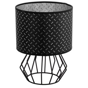 Czarna druciana lampa stołowa - S622-Priam