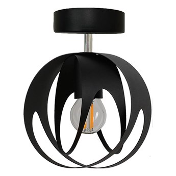 Czarna loftowa lampa sufitowa kula - S653-Biva