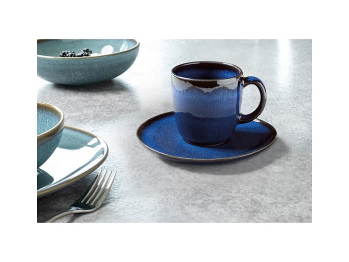 Ciemnoniebieska kamionkowa filiżanka Villeroy & Boch Like Lave, 190 ml Kamionka Kategoria Filiżanki Kolor