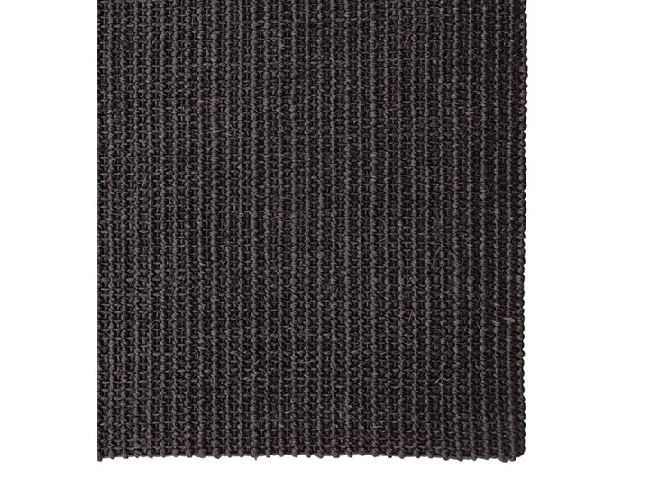 vidaXL Dywanik, naturalny sizal, 80x150 cm, czarny Kategoria Dywany Dywaniki Dywany Chodniki Juta Pomieszczenie Przedpokój