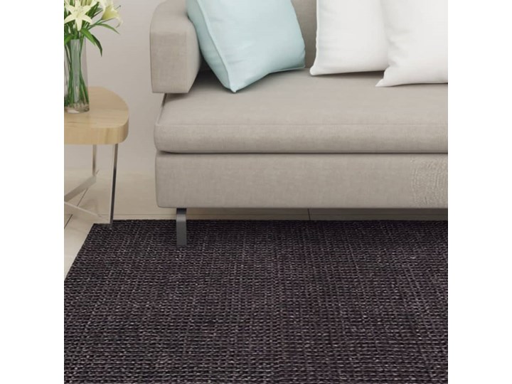 vidaXL Dywanik, naturalny sizal, 80x150 cm, czarny Chodniki Dywaniki Juta Dywany Kategoria Dywany